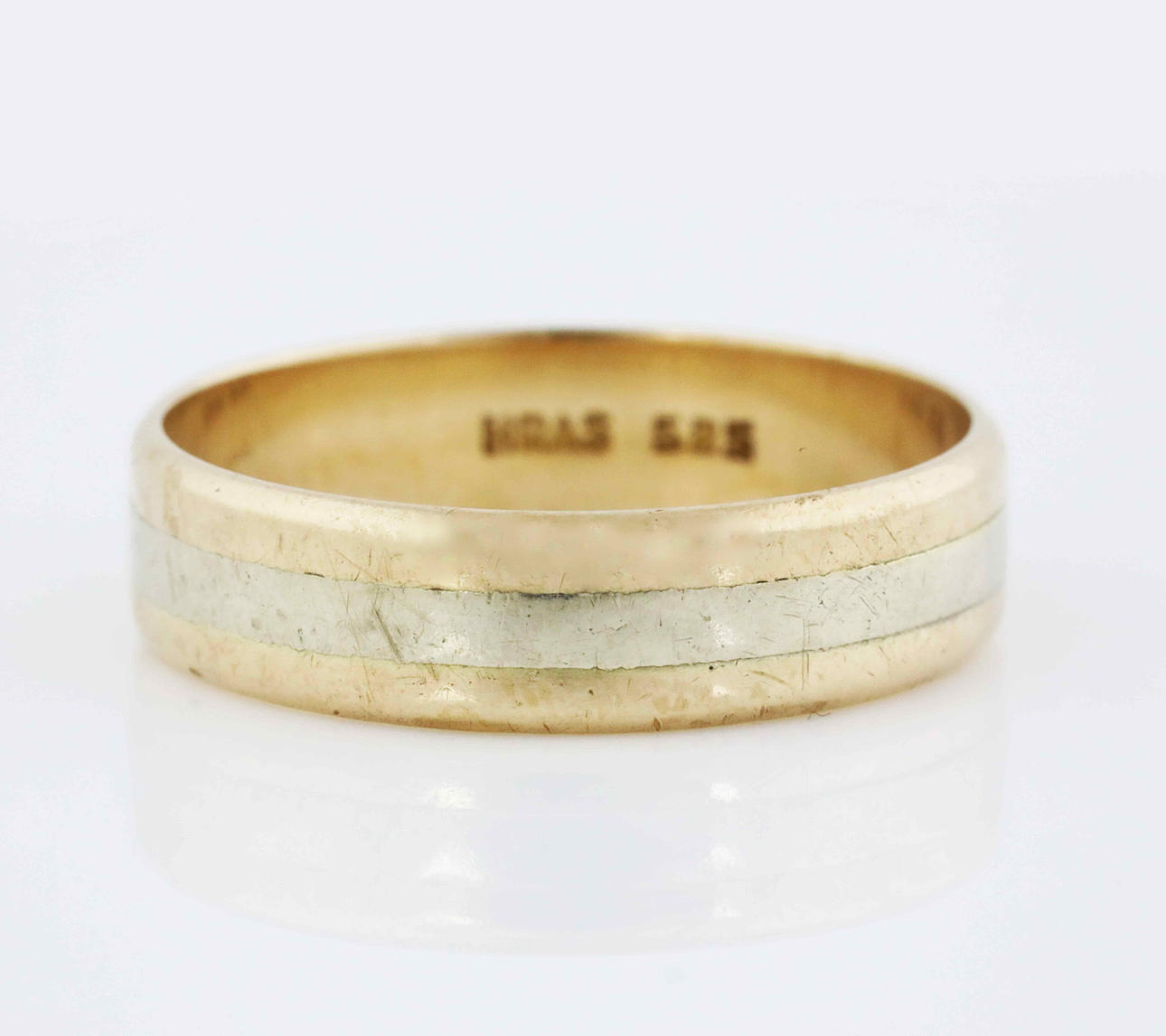 RING, gold 14K, stamped HRAS, 585.