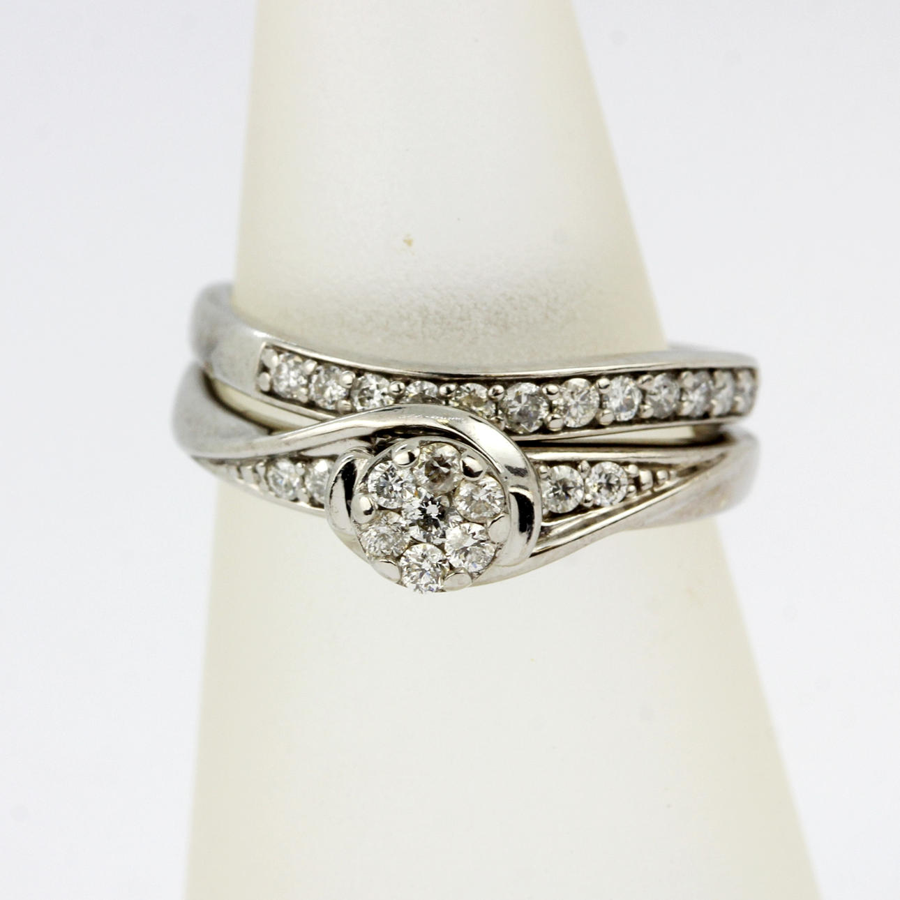 9ct diamant brudset ringar.