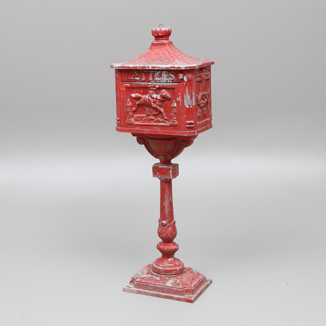 POSTLÅDA, metall, 1900-tal.