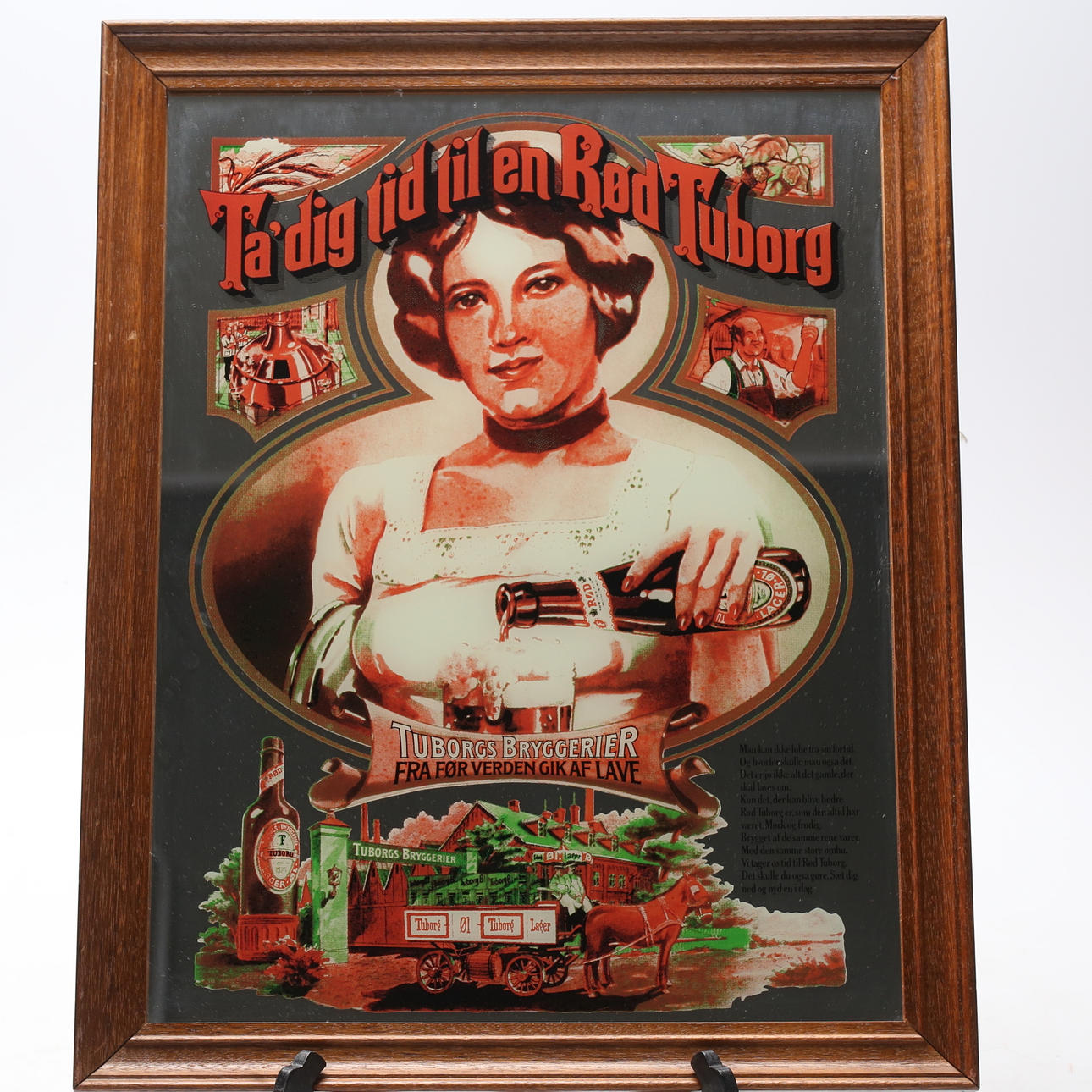 BARSPEJL, Rød Tuborg.