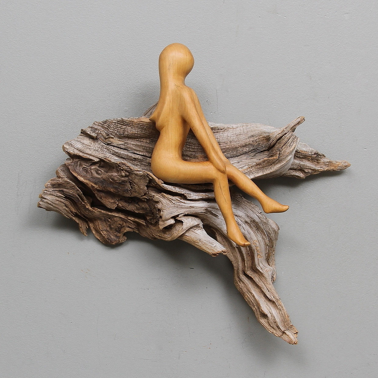 SKULPTUR, trä, Lövgrens träkonst.