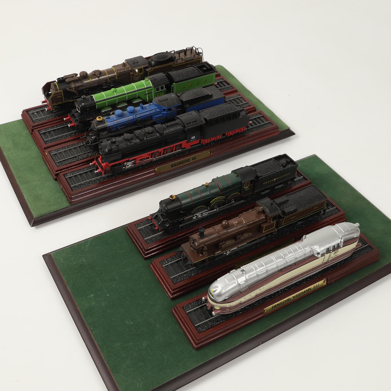 TÅGMODELLER, 7 stycken, Editions Atlas Collection.