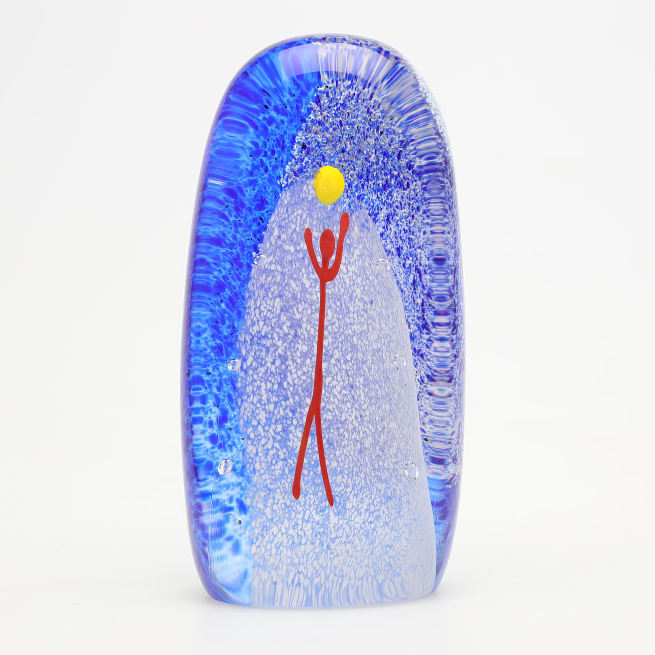 CARLOS R. PEBAQUE. KUNSTGLAS, mit Beleuchtung.