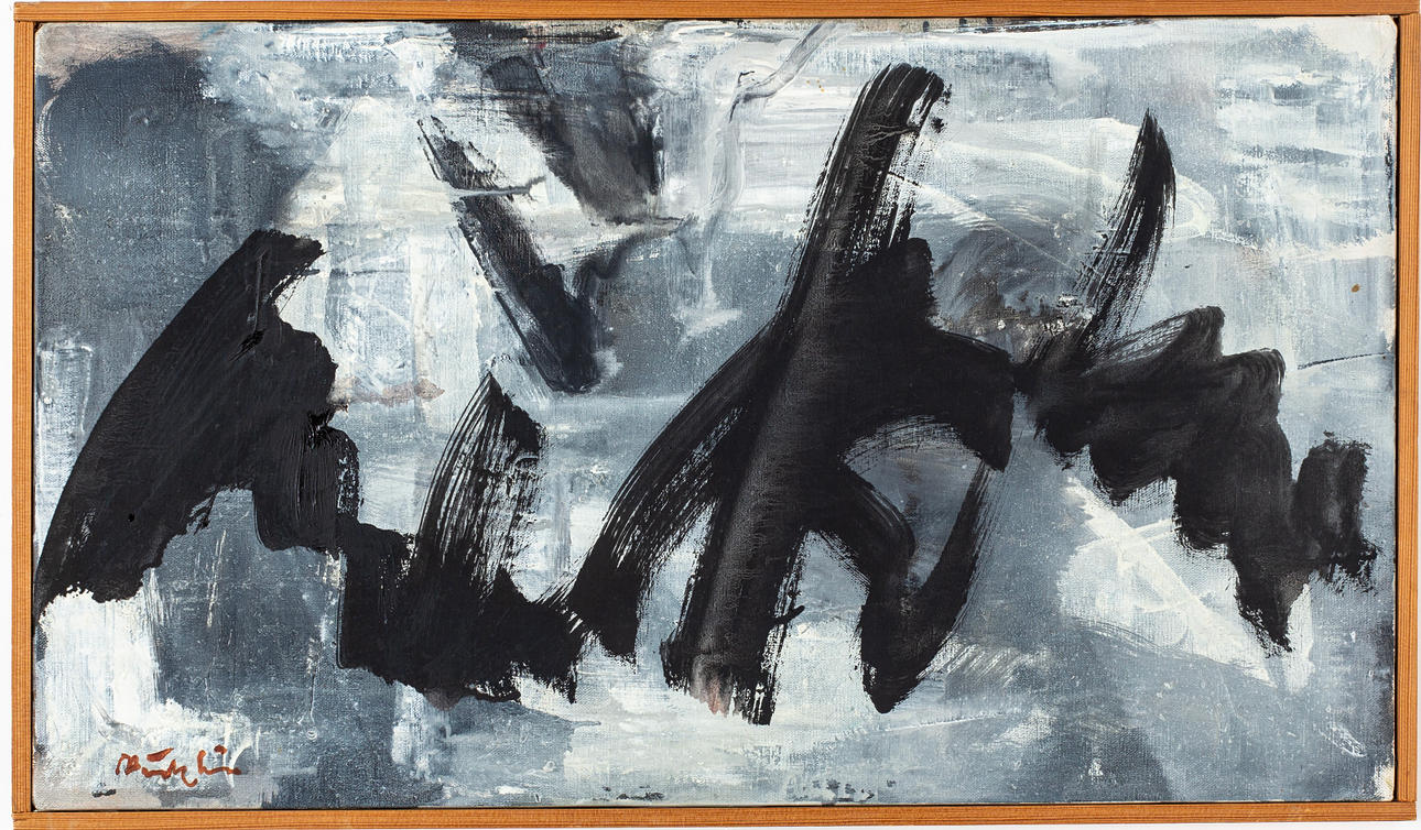 NILS BÄCKLIN, Oil on canvas, signed.