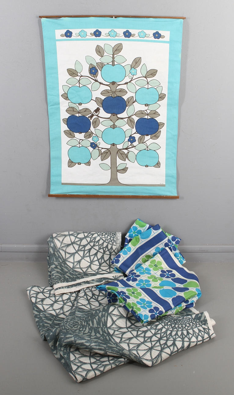 GARDINER samt VÄGGBONAD, 1900-tal.