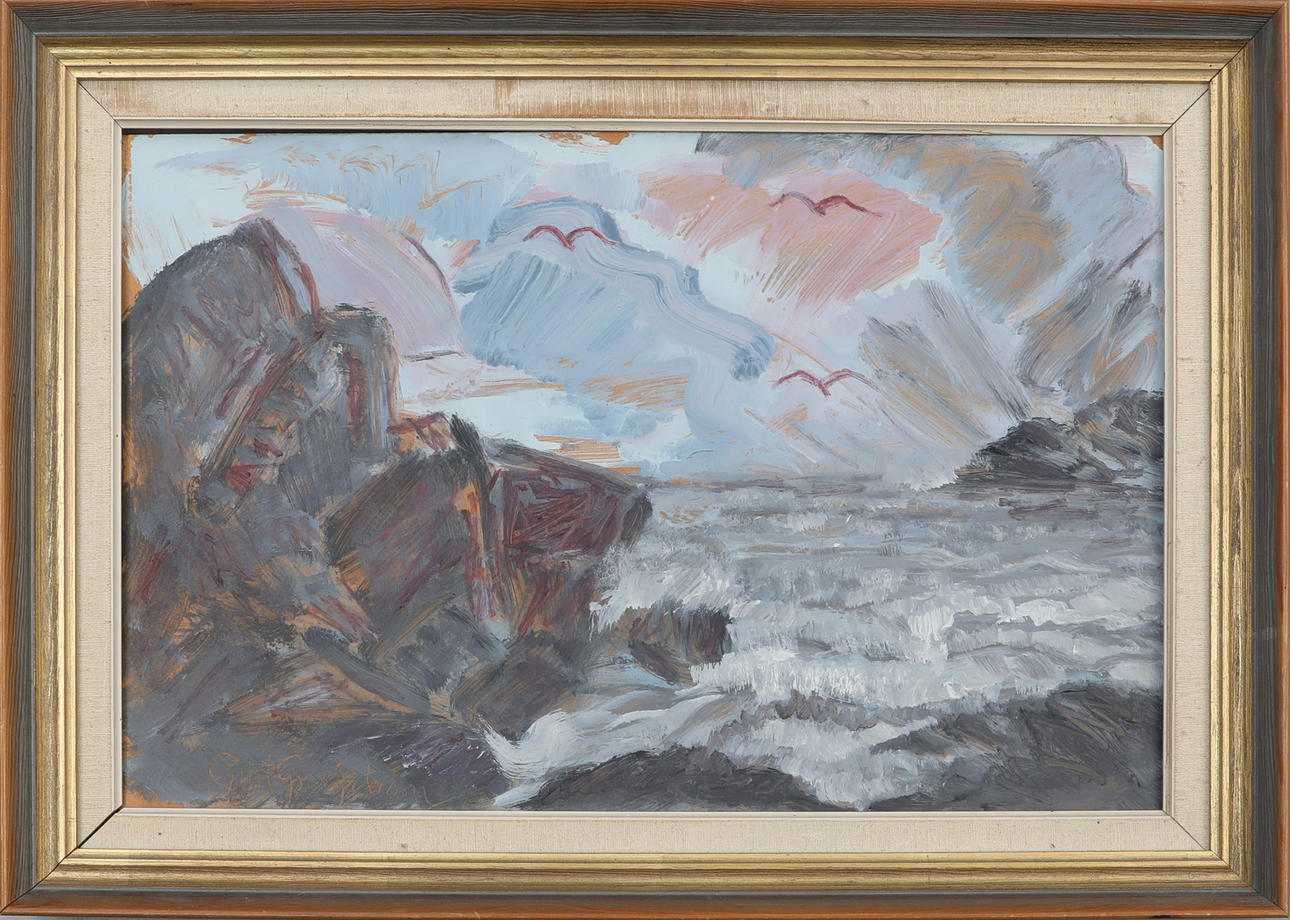 GUSTAV GRAFSTRÖM. oil on panel, signed G. Grafström.