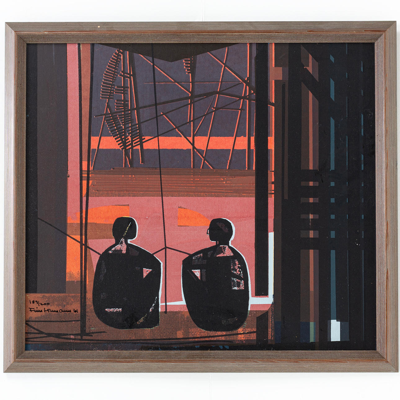 FINN LOHMANN, lithograph in colours, signed and numbered 189/200.