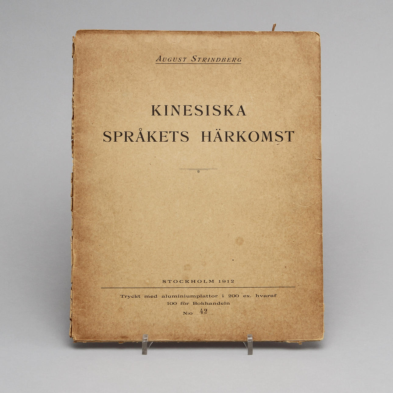 SCRIFT, "The Chinese language", No 42, August Strindberg.