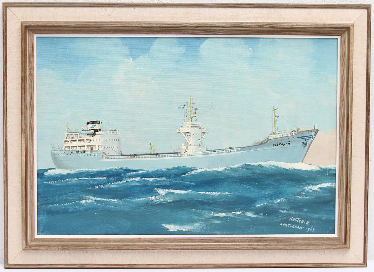 KLAAS KOSTER. Olja på duk, signerad och daterad Amsterdam 1963.