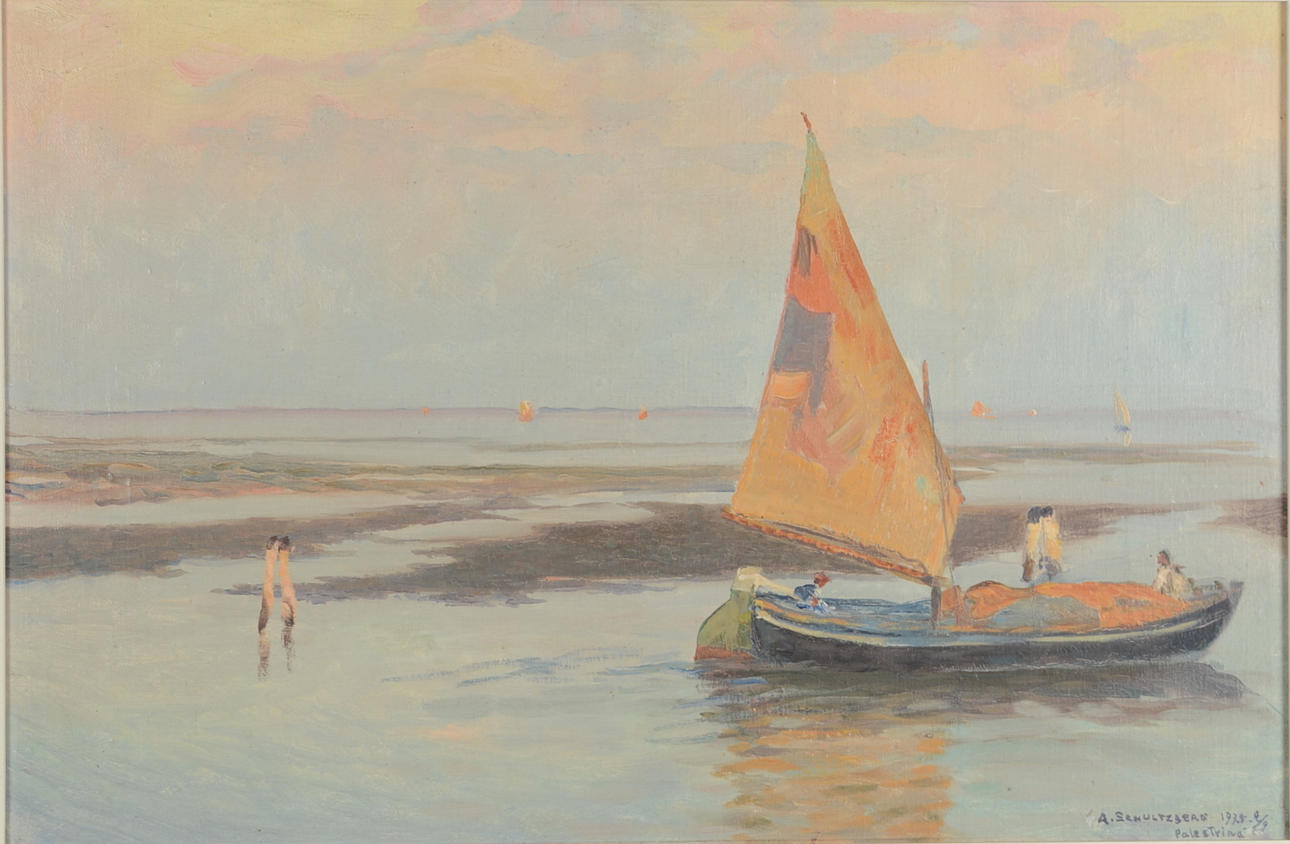 ANSHELM SCHULTZBERG. Olja på pannå.