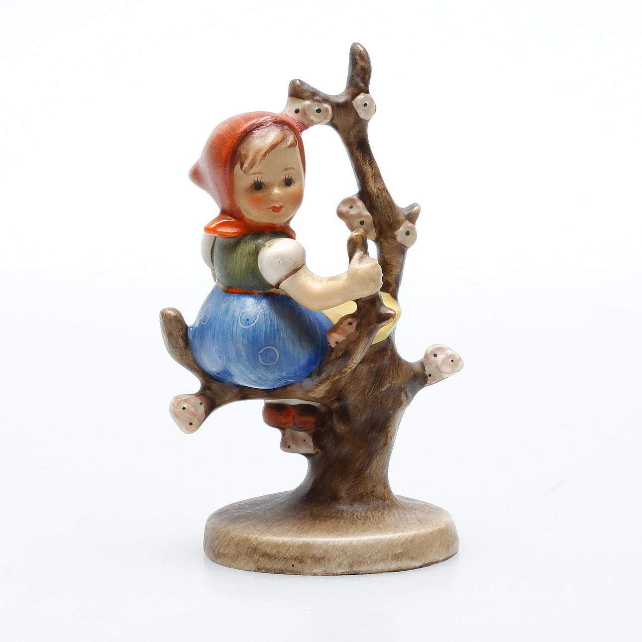 FIGURIN, "Flicka i träd", Tyskland, MJ Hummel, Goebel.