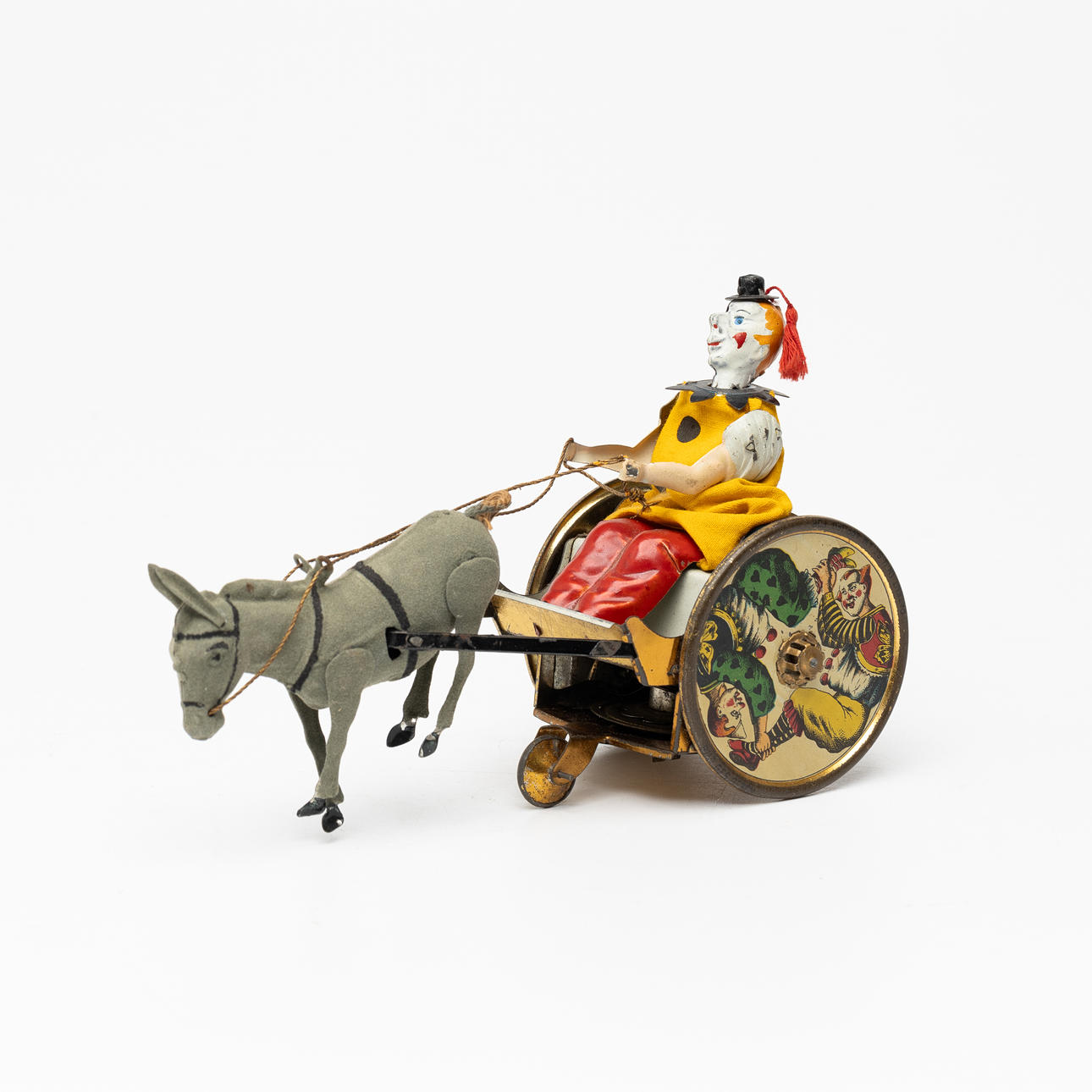 LEHMANN 425 “Störrischer Esel” plate, clockwork, Germany 1920s.