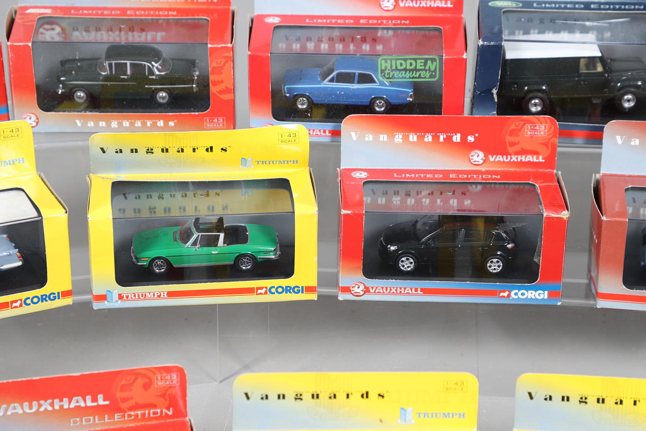 CORGI VANGUARDS - LIMITED EDITION DIE CAST TOYS INCLUDING TRIUMPH 