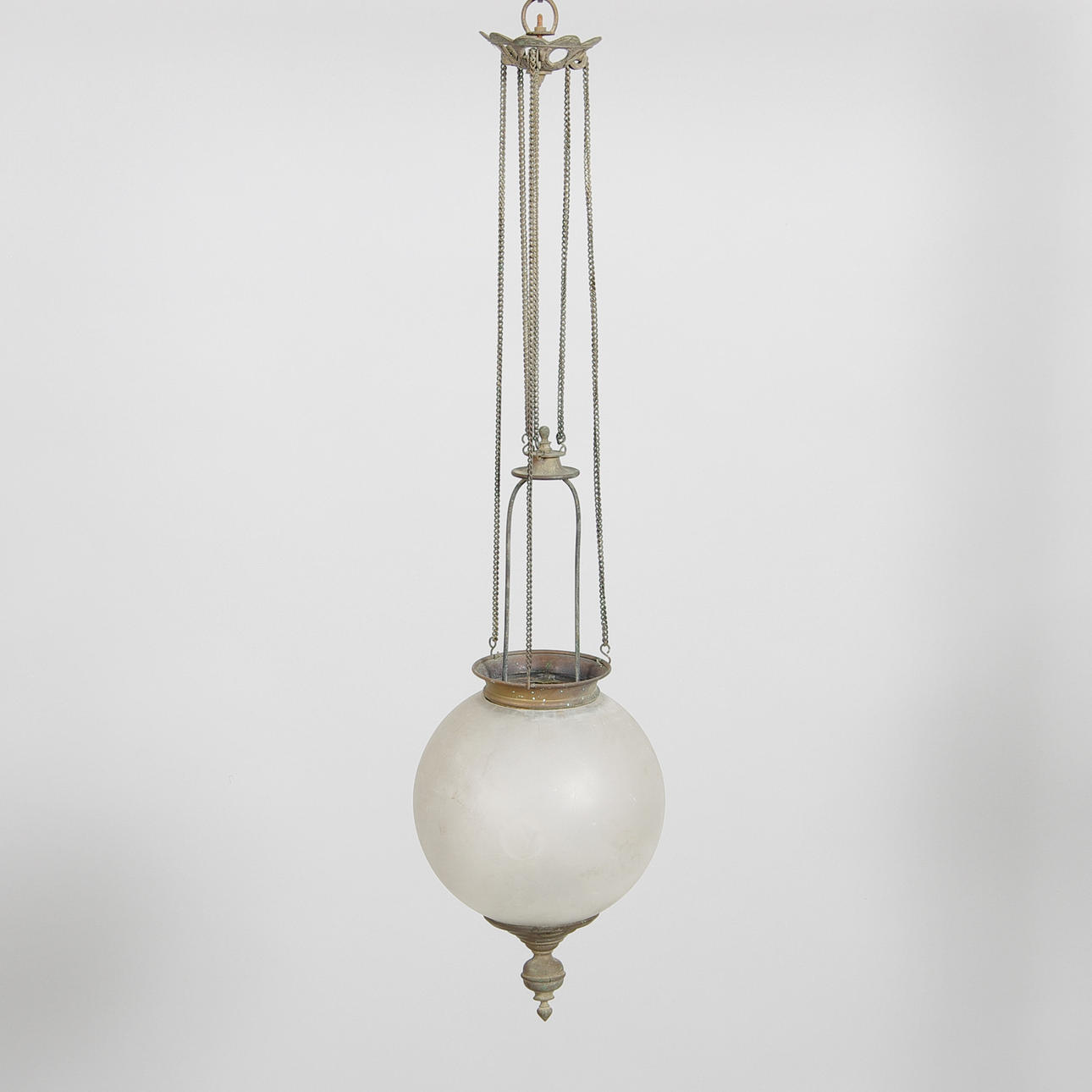 TAKAMPEL, glas/mässing, tidigt 1900-tal.