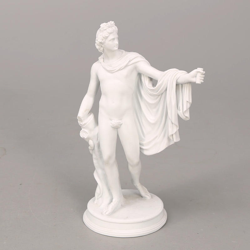 FIGURIN, parian, Appollon, 1900-tal.