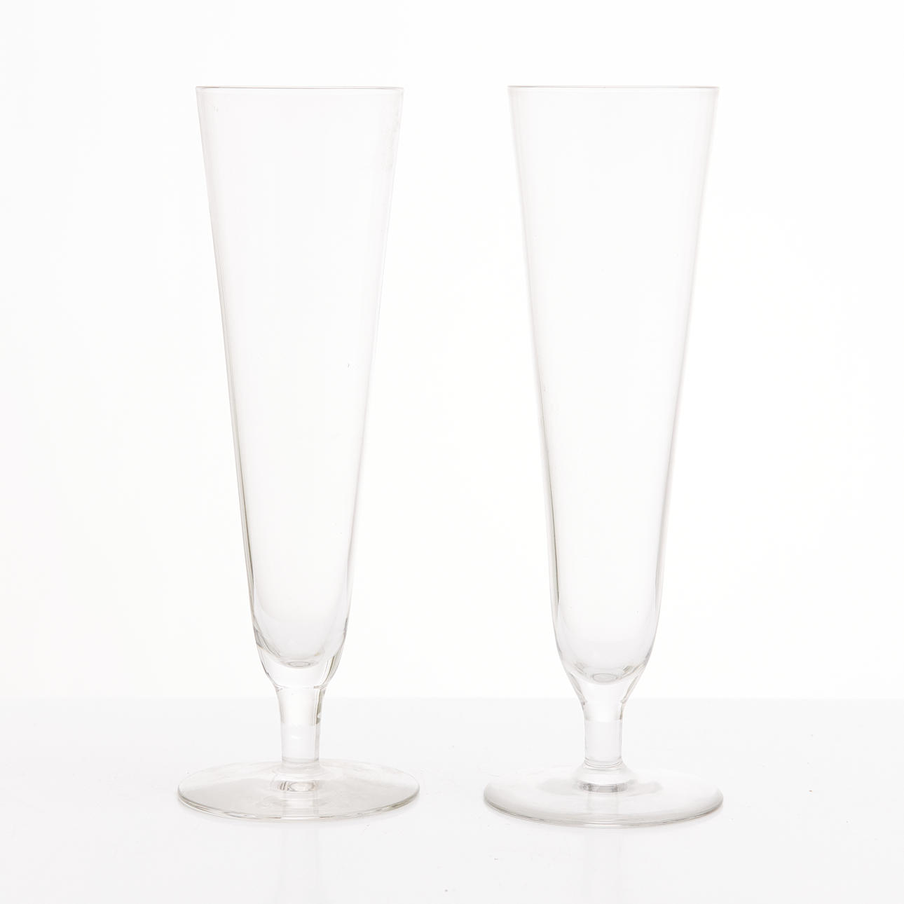 CHAMPAGNE STRUTES, 17 pcs., glass.