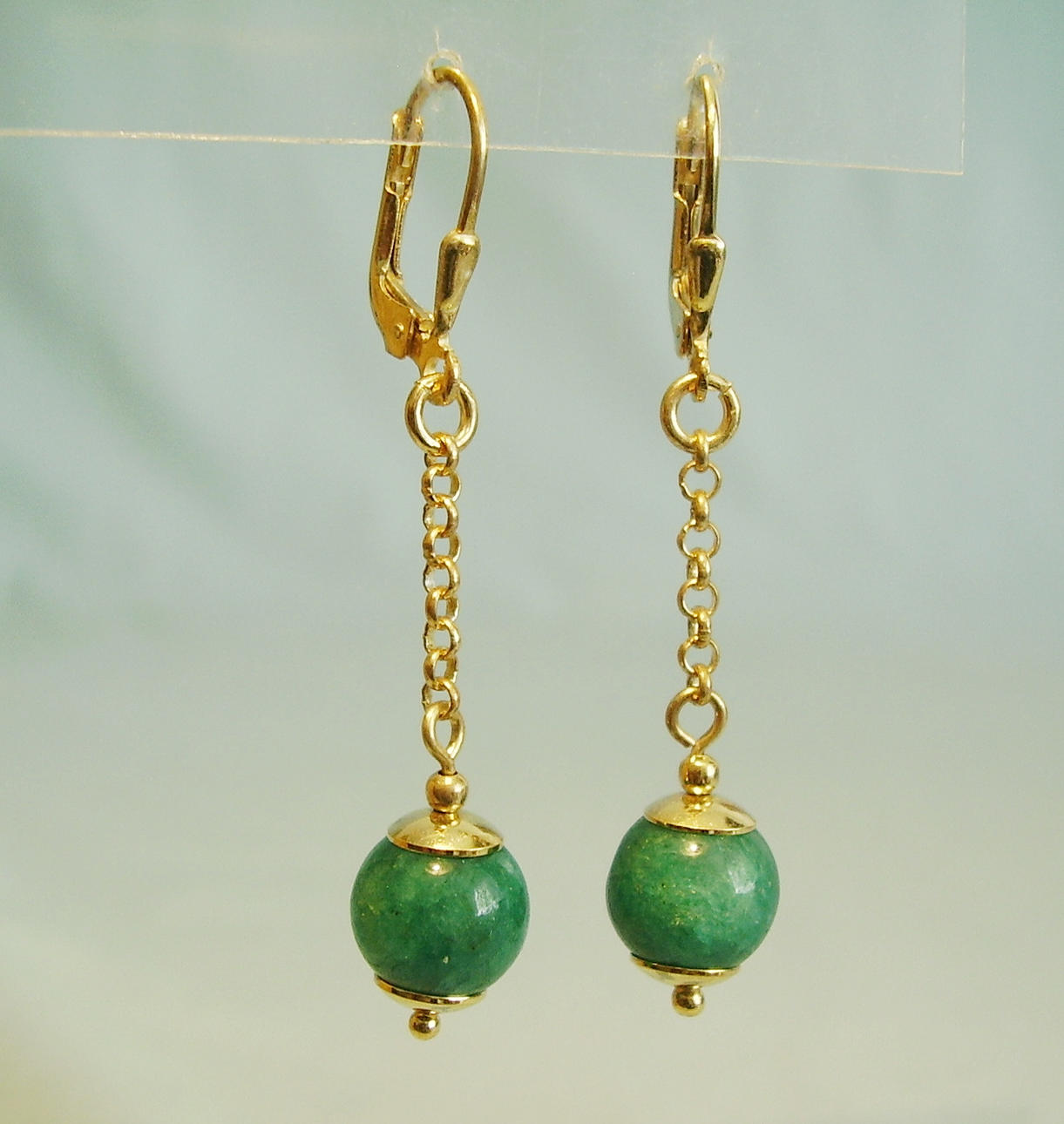 EMERALD, örhängen silverpläterade.