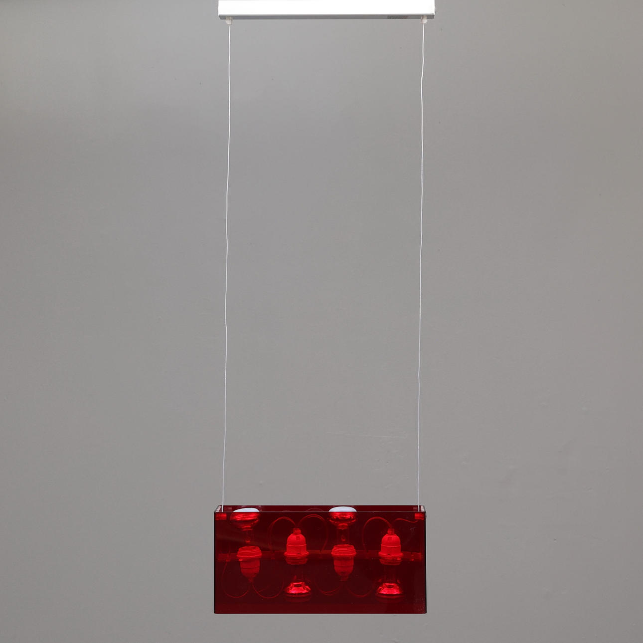 Paire d'appliques verre fumé et chrome Veca années 70