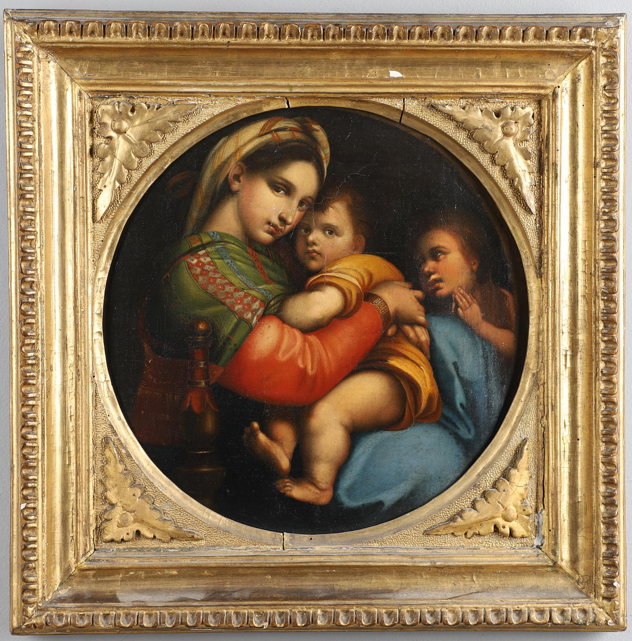 AFTER RAPHAEL (1483-1520). MADONNA DELLA SEDIA.