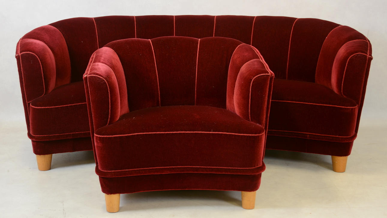 Soffgrupp 2 delar, 1940-tal.