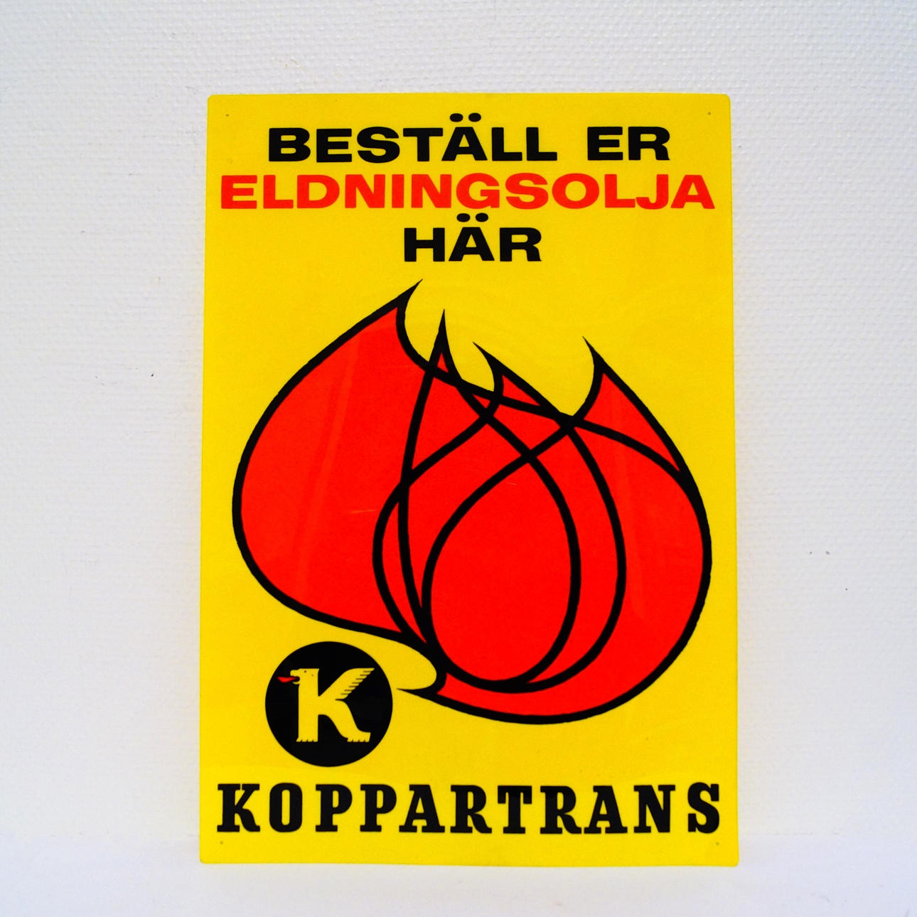 SKYLT, plast, Koppartrans.