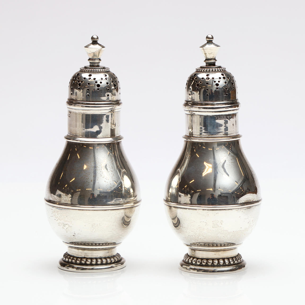 MGAB, STRÖARE, ETT PAR. Silver. Vikt ca 200 gram.