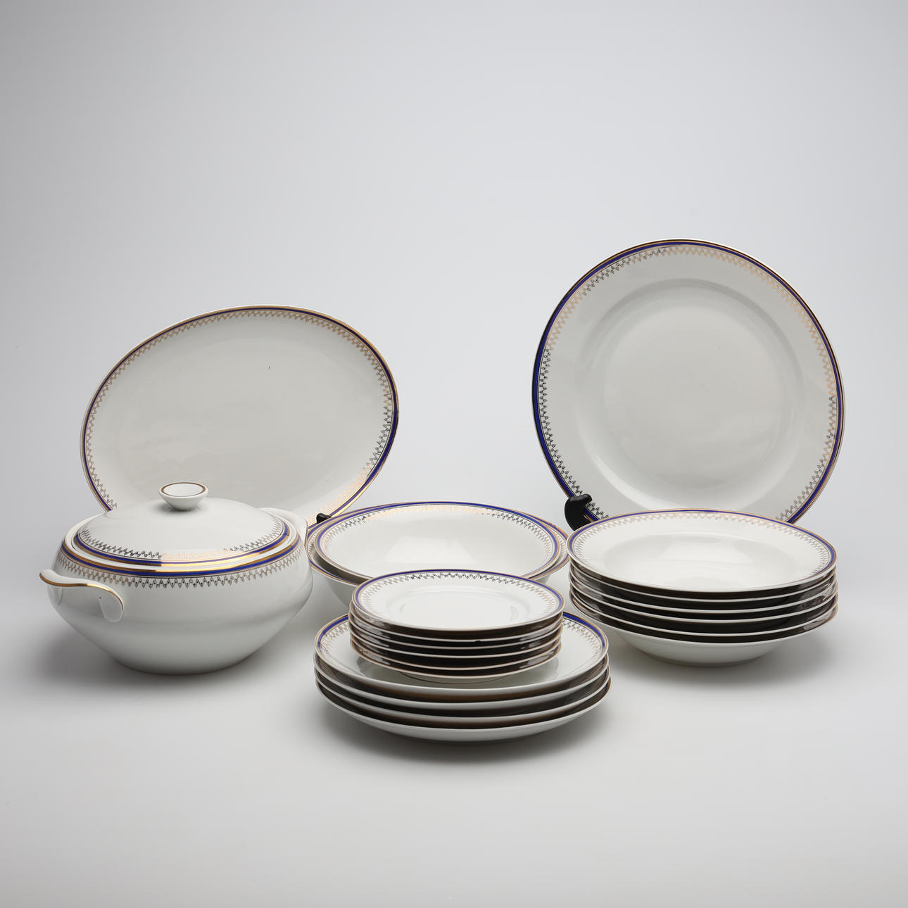 A 21-piece dining set, Jarolina, Poland.