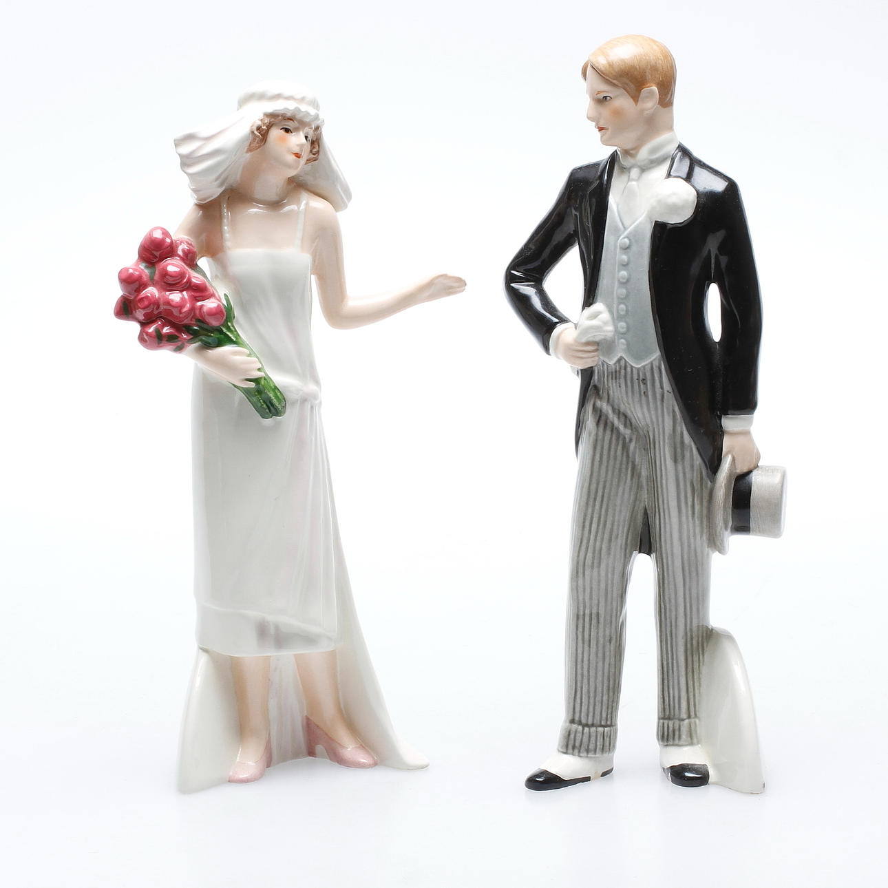 FIGUR, 2 Teile, "Brautpaar", Deutschland, Goebel.