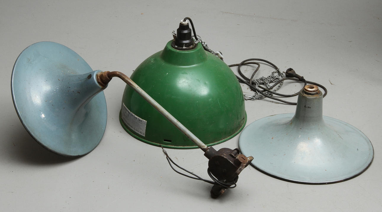 INDUSTRILAMPOR, 3 st, 1900-tal.