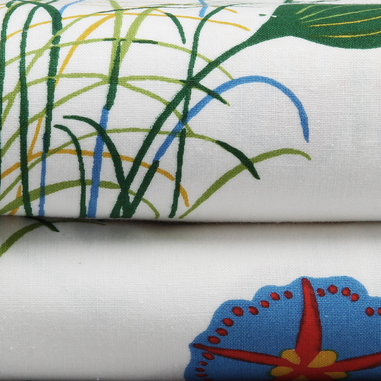 GARDINLÄNGDER, ett par, "Fjärilar, blommor och gräs", Josef Frank.