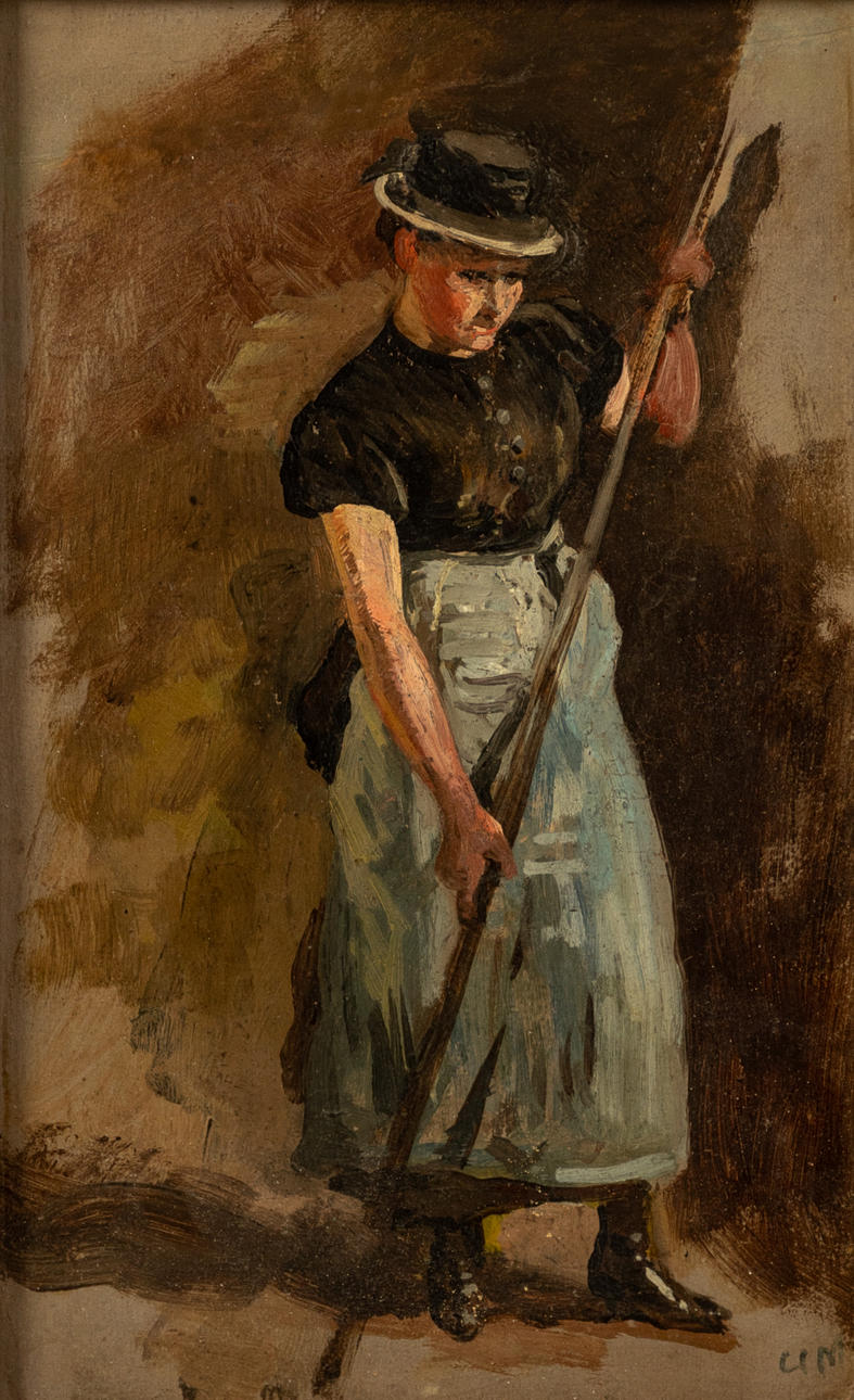 CLAUS MEYER (1856-1919). Erntearbeiterin.