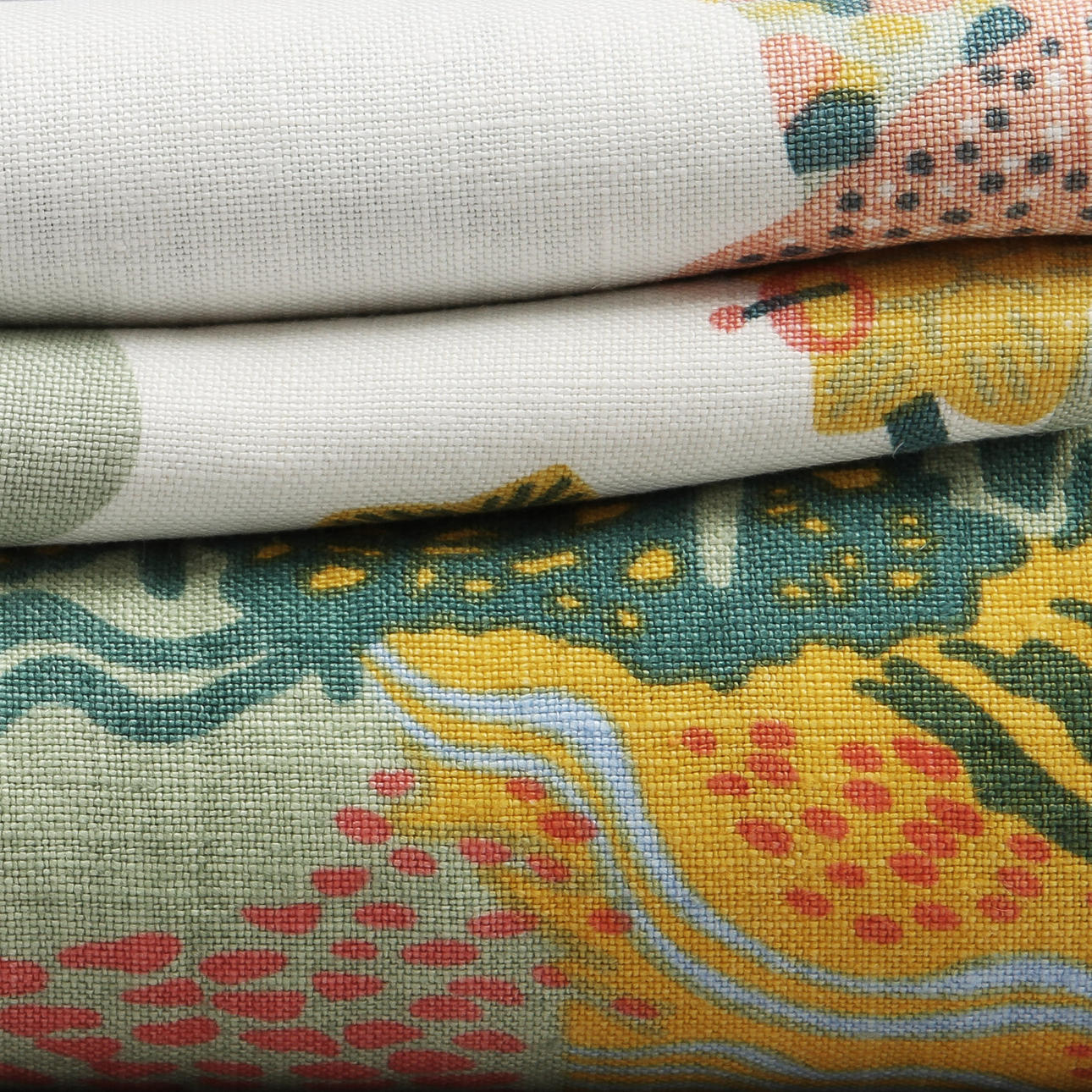 KUDDVAR, 2 st, och TEXTIL "ANAKREON", lin. Josef Frank för Firma Svenskt Tenn.