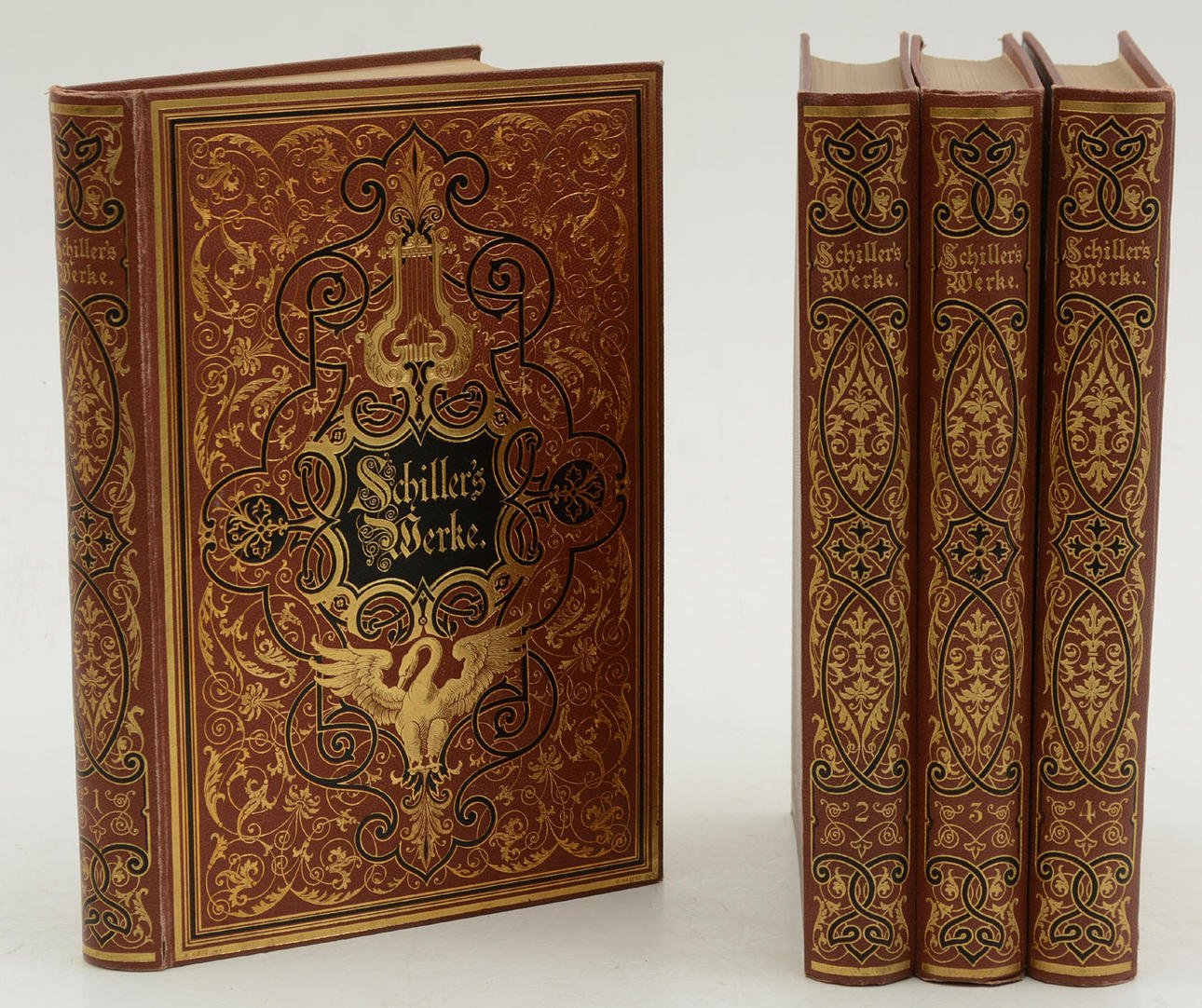 FRIEDRICH SCHILLER. Schiller's work 1877. Illustrated. Books, Maps
