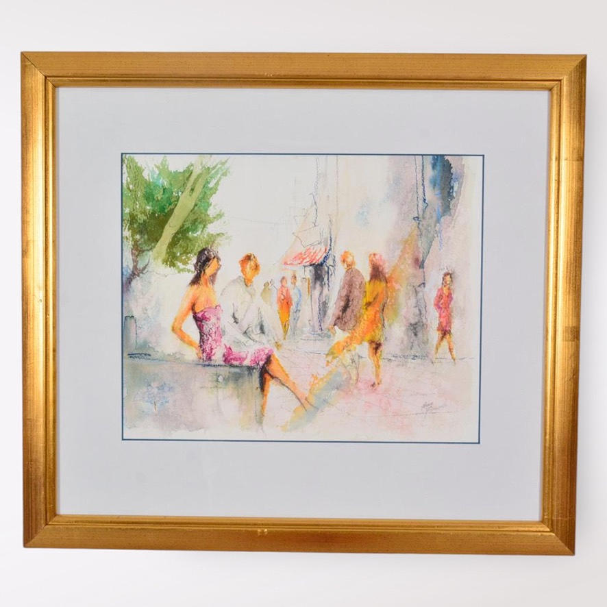 ARNE ANDERSSON. Vesiväri.