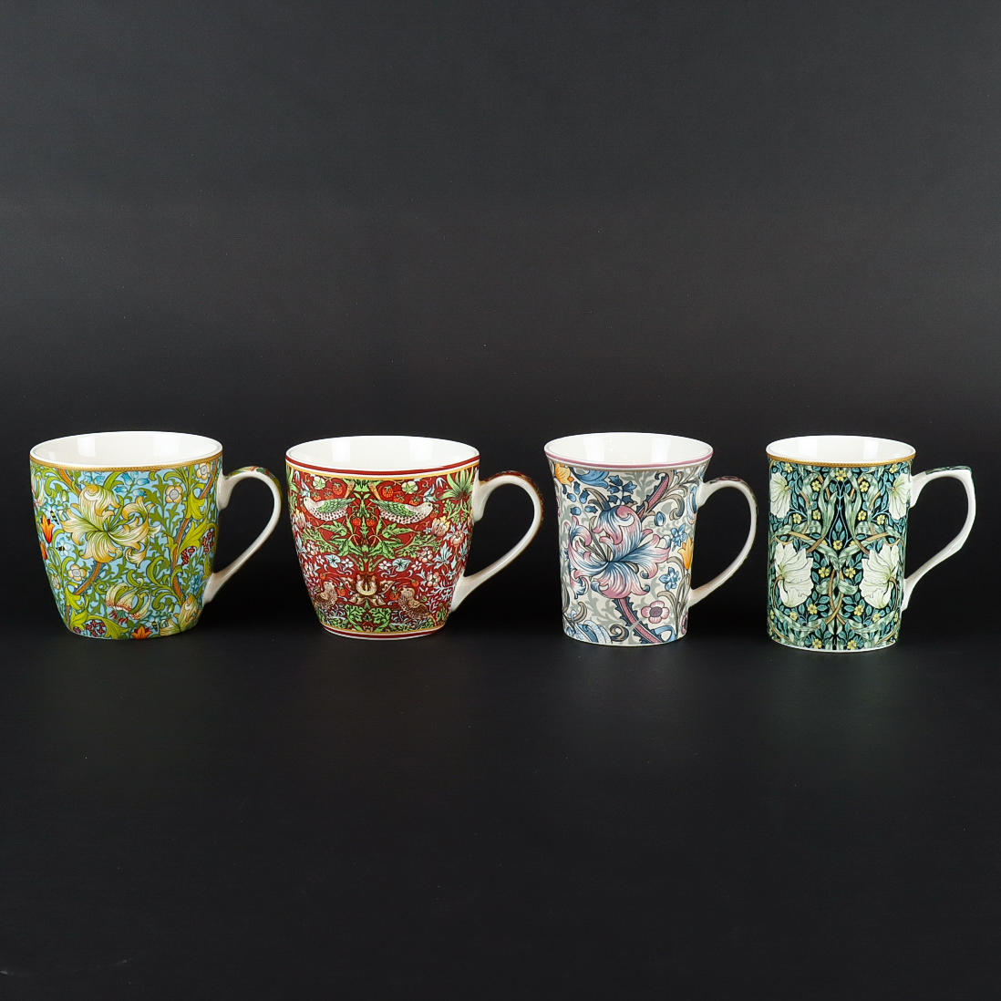 WILLIAM MORRIS. Tassen 4-tlg.