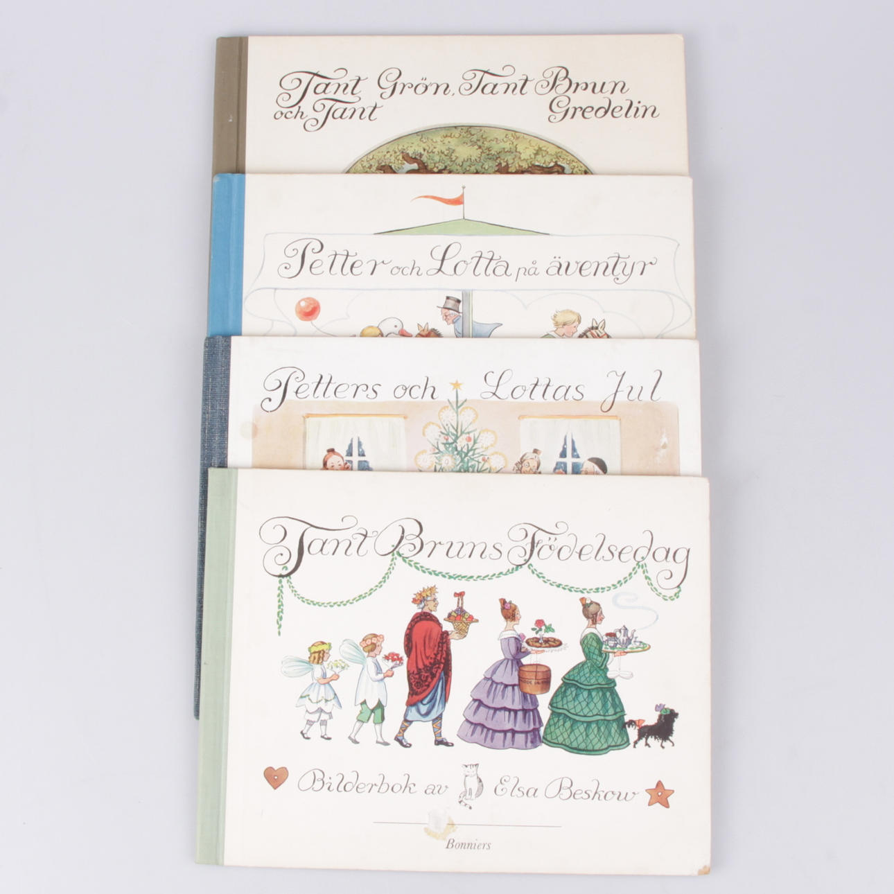 BÖCKER, 4 st. Elsa Beskow, Albert Bonniers förlag, Stockholm, 1950/60-tal.