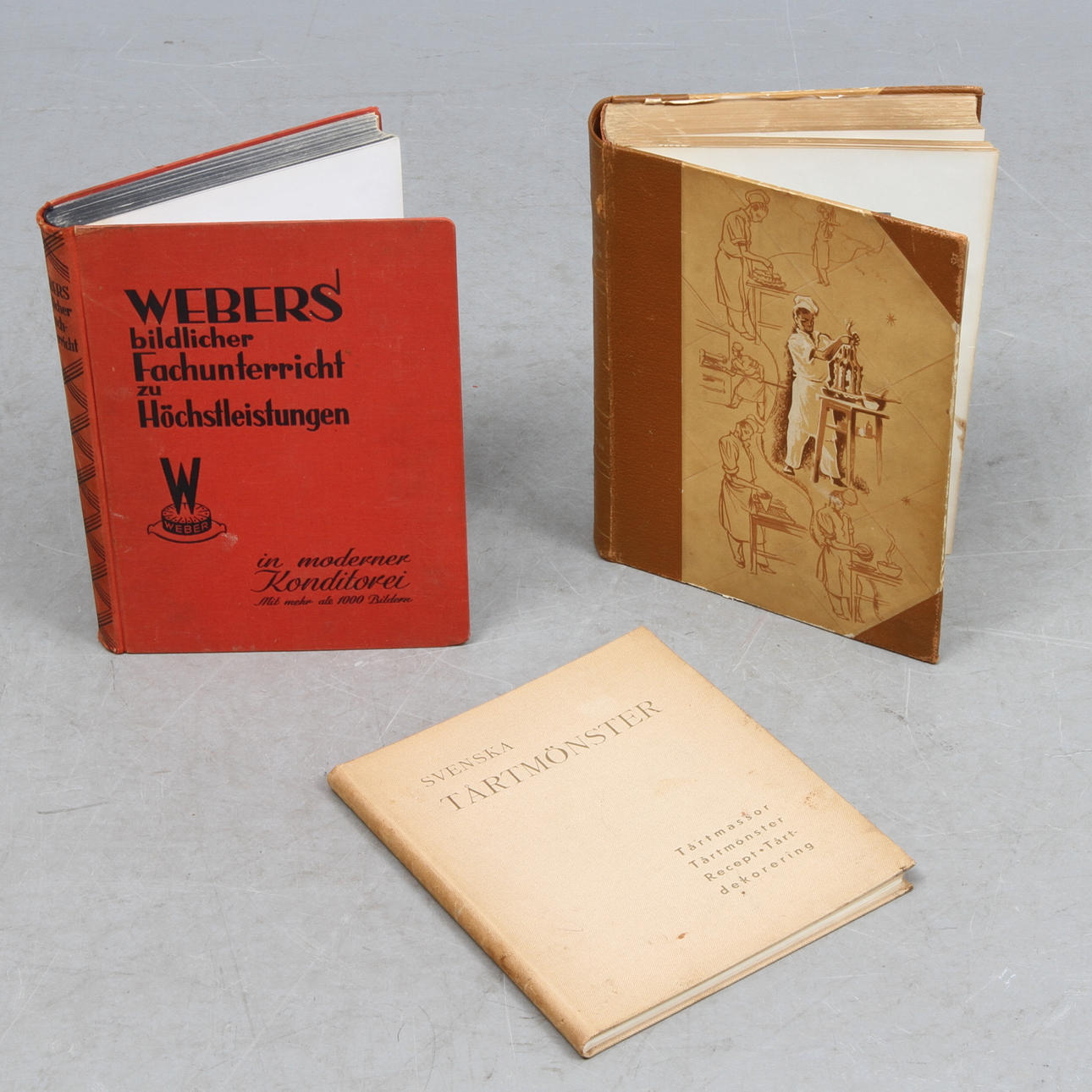 BÖCKER 3 st, tema Konditori.