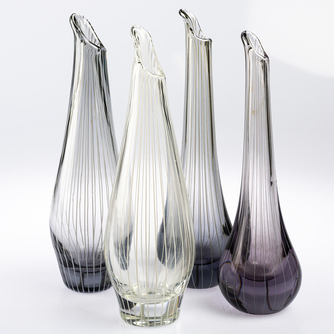 VASER, 4st, Johansfors Glasbruk. Glas - Konstglas - Auctionet