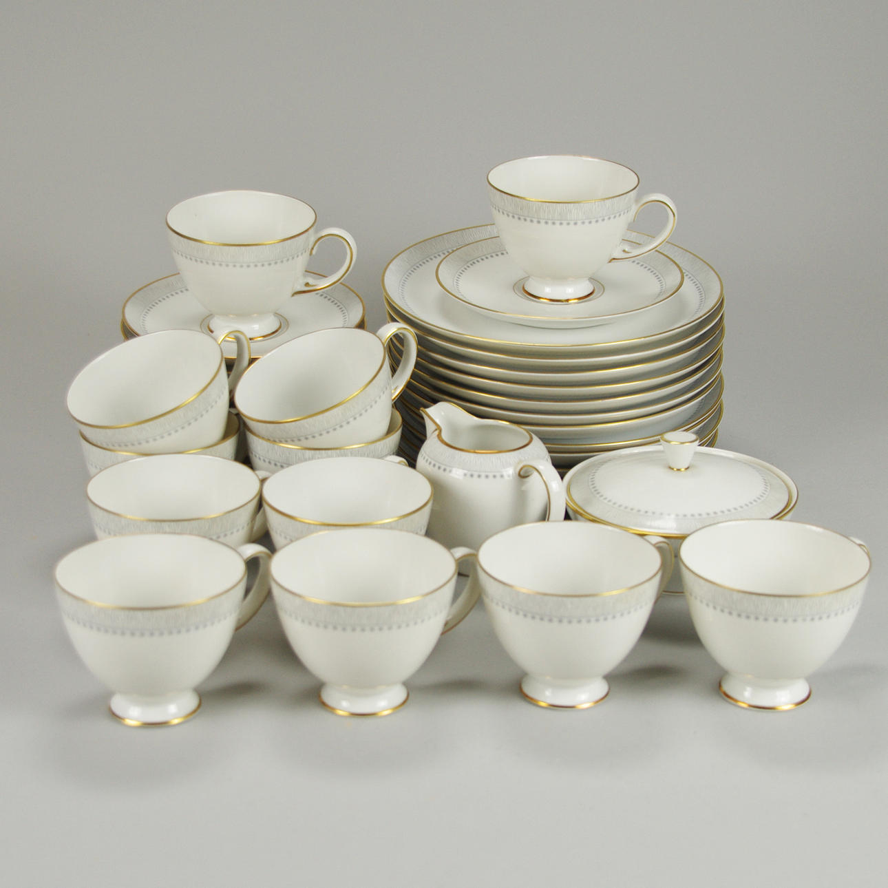 KAFFESERVIS, porslin, Tettau.