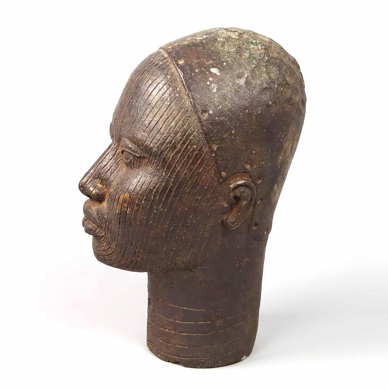 CABEZA DE BRONCE AFRICANA.