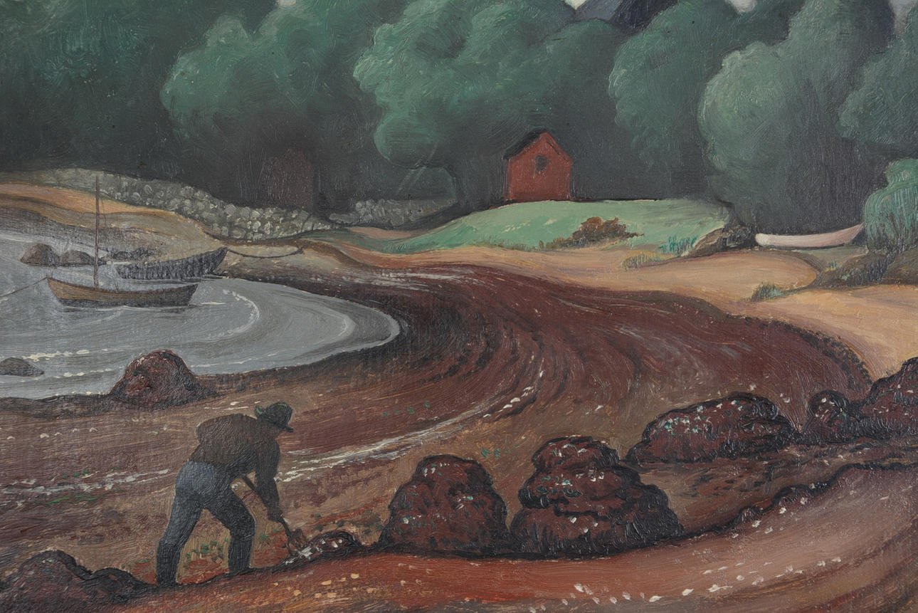 ARVID CARLSON. Olja på pannå.