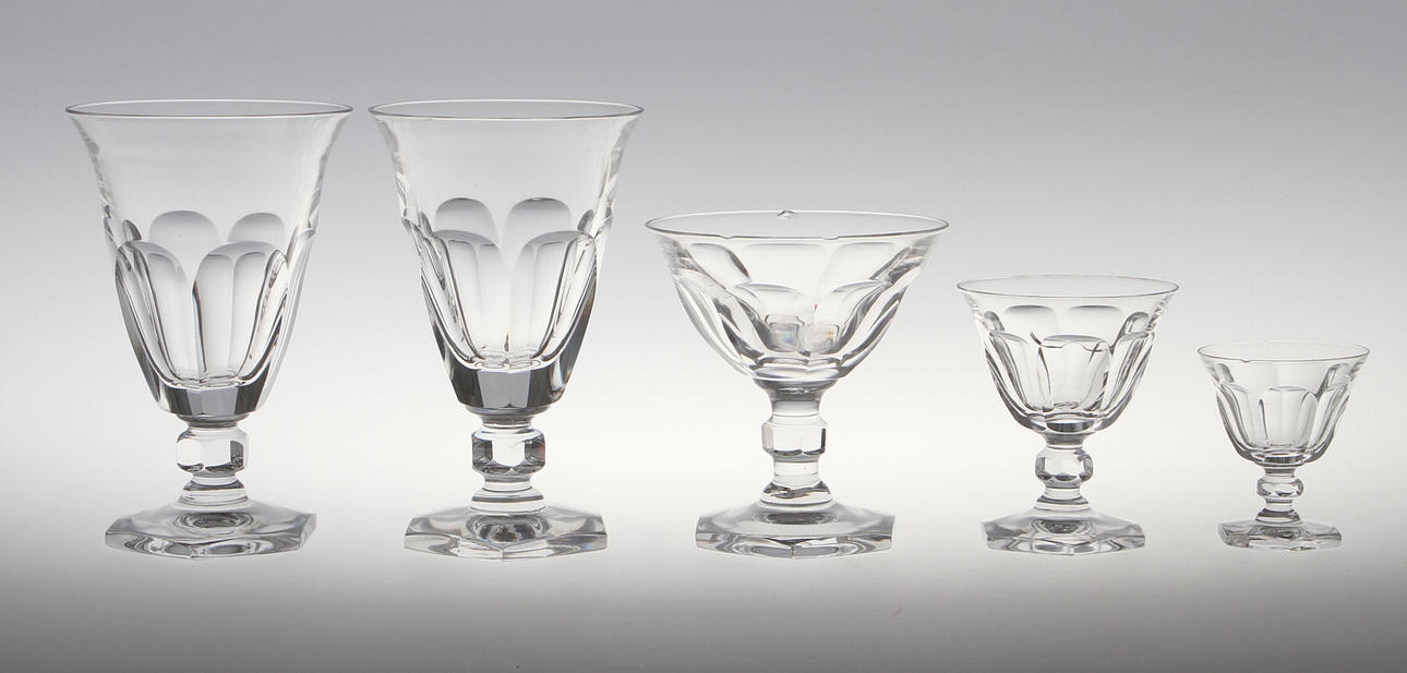 GLASSERVIS, 40 delar, tidigt 1900-tal.