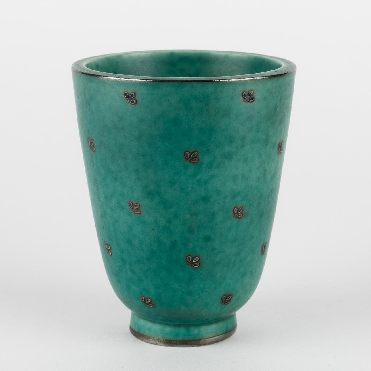 WILHELM KÅGE. Florero, "Argenta", gres, Gustavsberg.