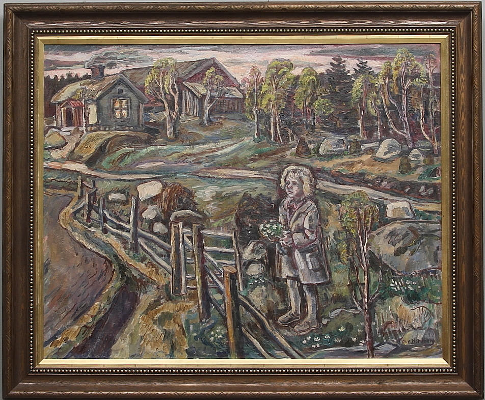 OLLE NORDBERG. olja på duk, sign.