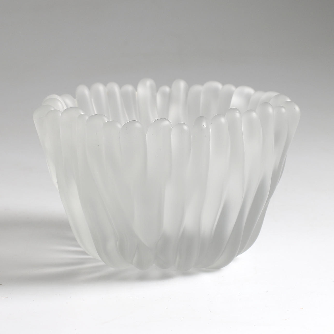 SKÅL, glas, Tapio Wirkkalal, Iitala, signerad. 1955.