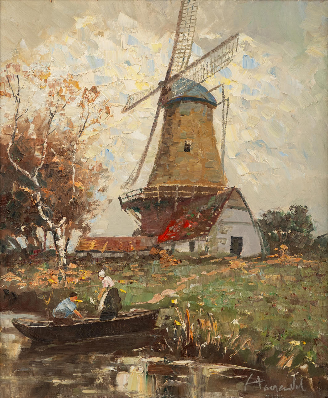 HARRY HAERENDEL (1896-1991). Mühle am Teich.