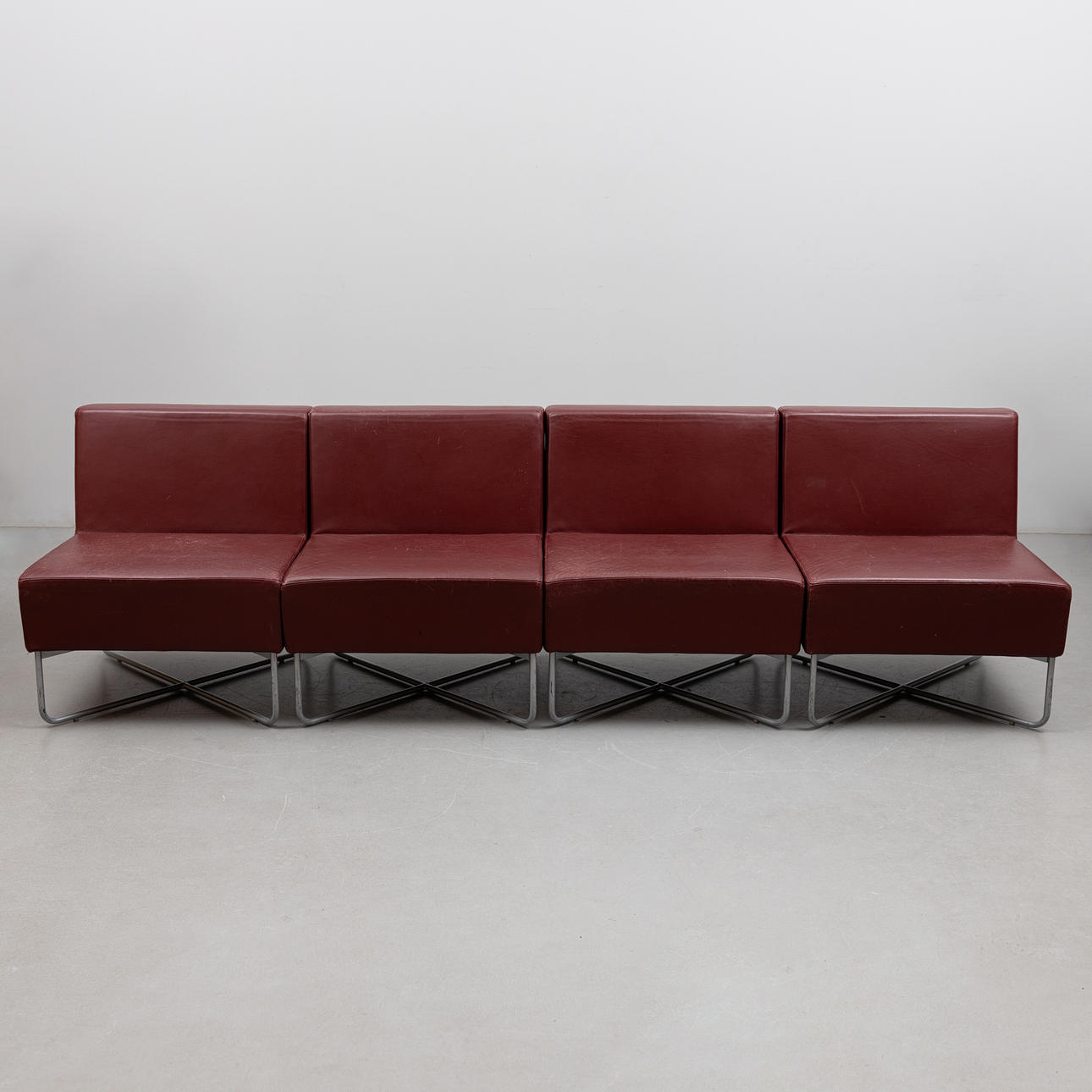 A 4-piece leather modular sofa, “Havana”, Swedese, 2004.