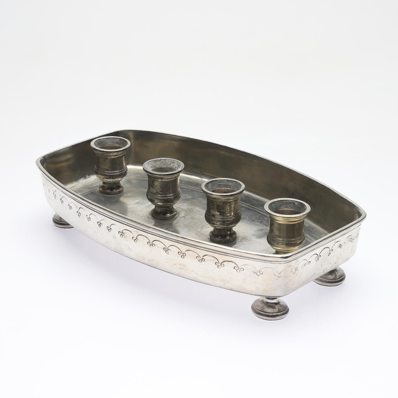 Candlestick, pewter, Marinoni, Italy.