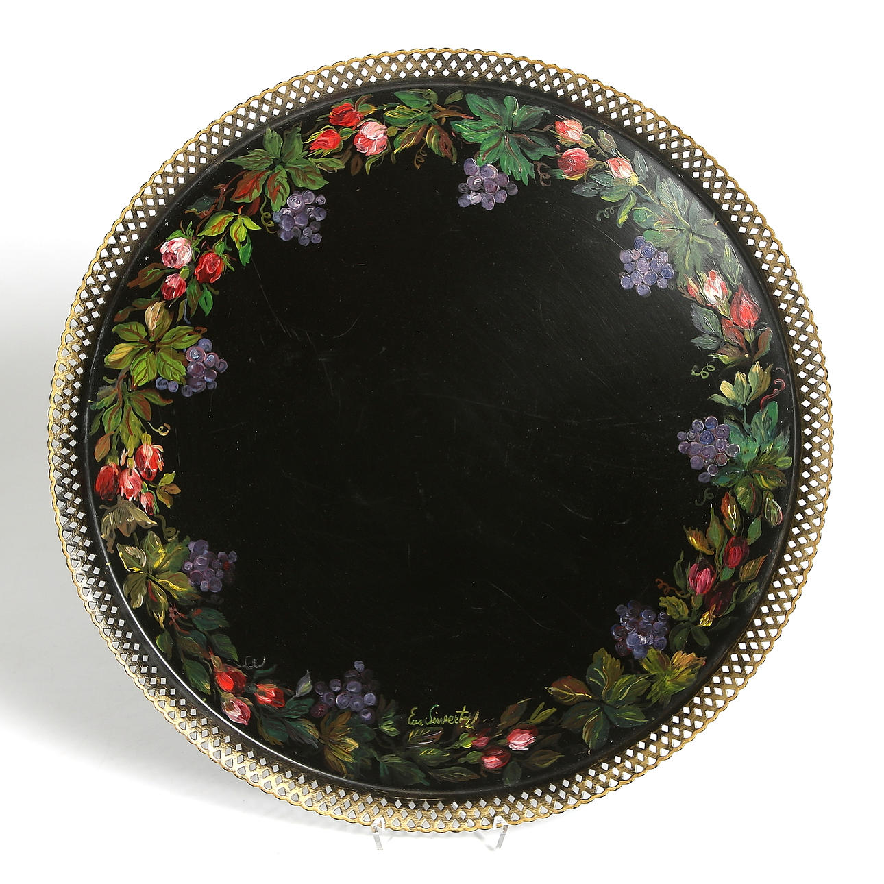 BRICKA, plåt, Ewa Sivertz, signerad. 1900-talet början.