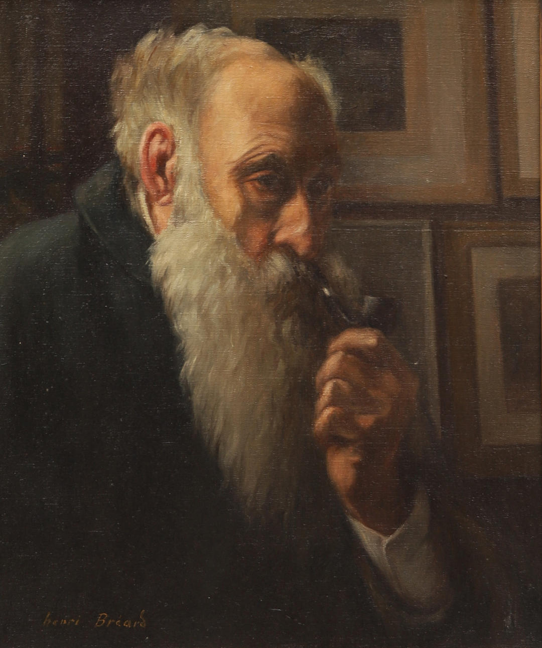 HENRI-GEORGES BRÉARD, oil on canvas. Signed.